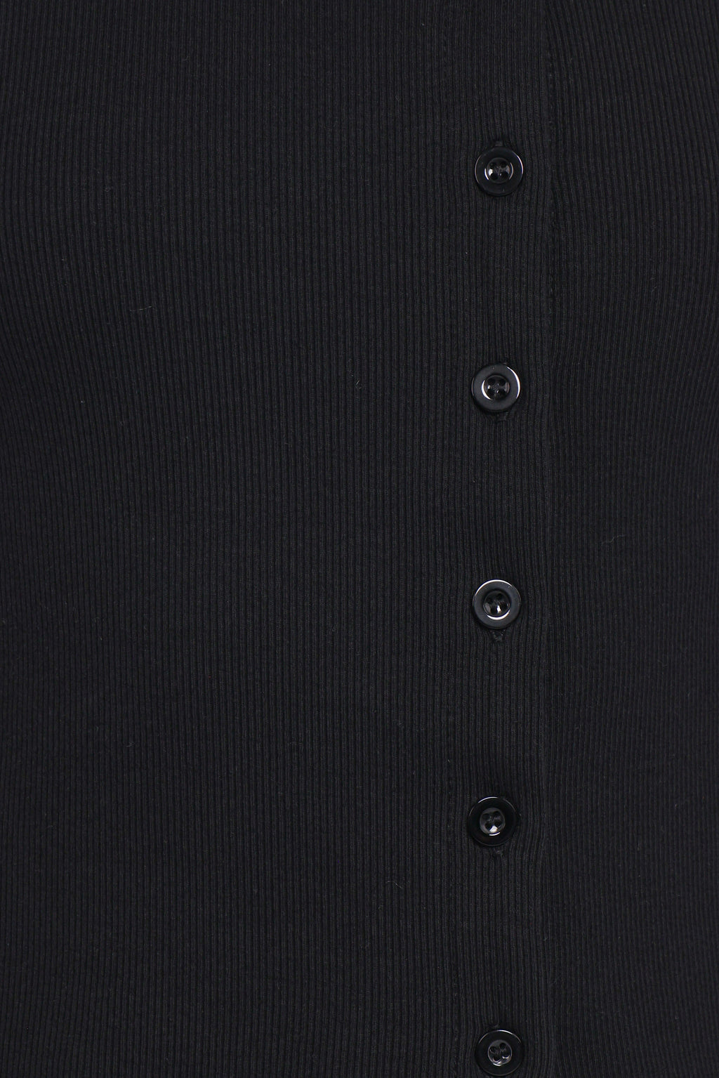 Agatha Asymmetrical Knit Top - Black